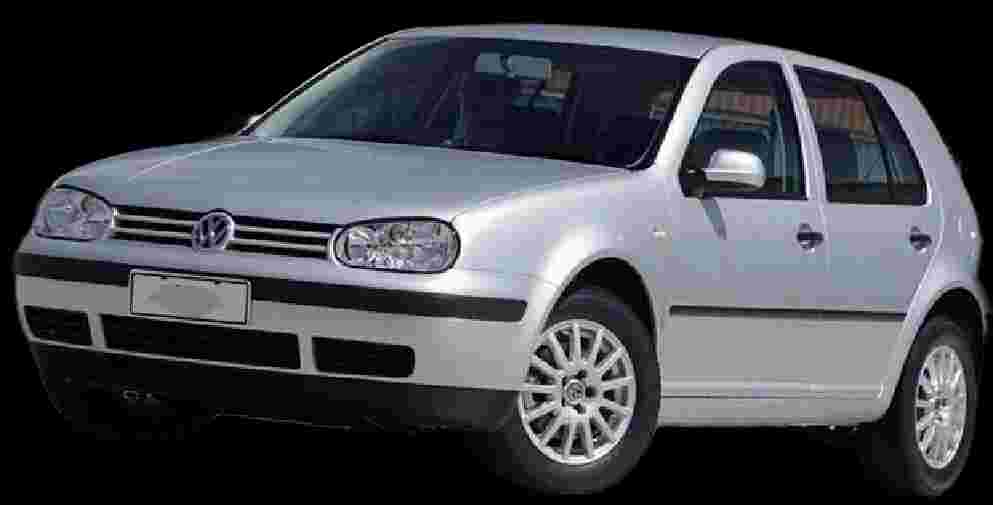 VW - VolksWagen Golf 1.6Mi/ 1.6Mi Gener./Black & Silver - 2000 - Gasolina