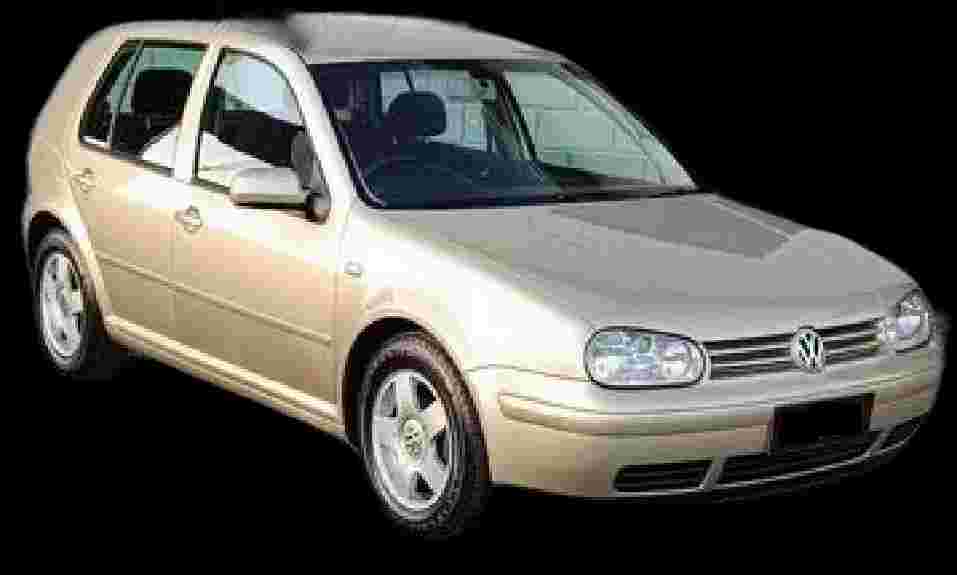 VW - VolksWagen Golf 1.6Mi/ 1.6Mi Gener./Black & Silver - 2002 - Gasolina