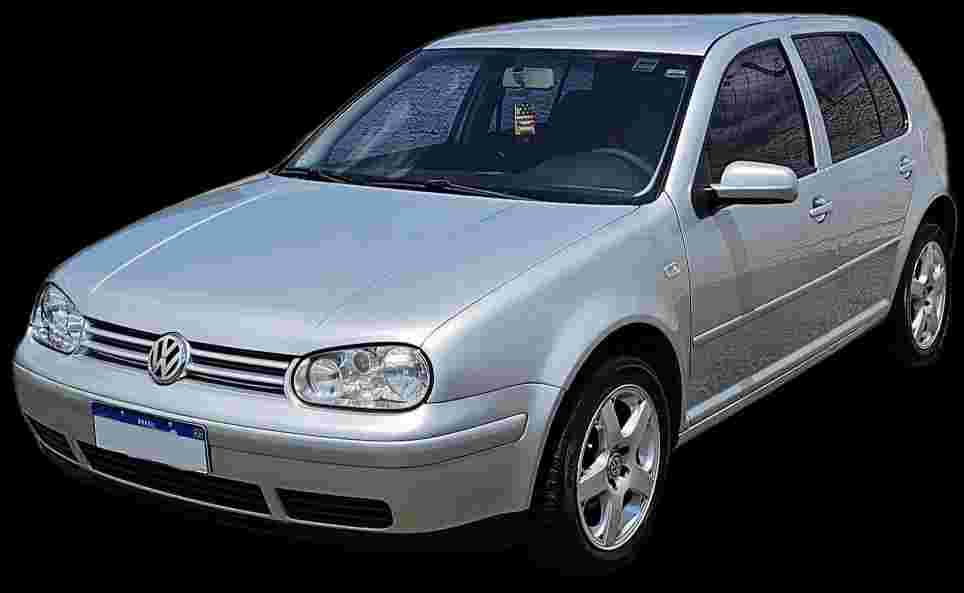 VW - VolksWagen Golf 1.6Mi/ 1.6Mi Gener./Black & Silver - 2003 - Gasolina