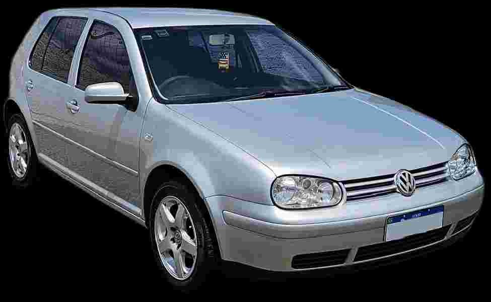 VW - VolksWagen Golf 1.6Mi/ 1.6Mi Gener./Black & Silver - 2004 - Gasolina