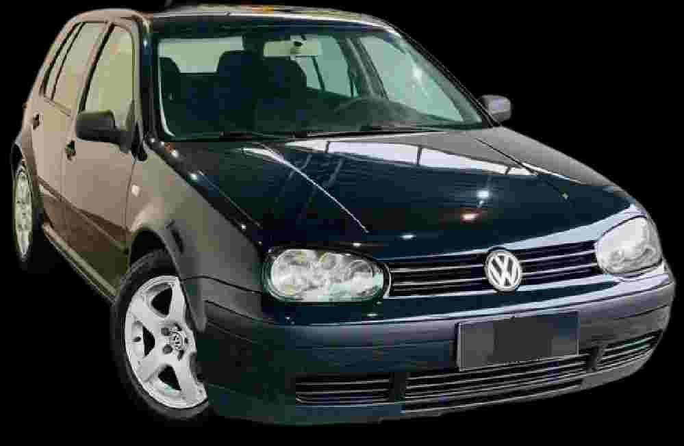 VW - VolksWagen Golf 2.0/2.0 T. Flex Mec.(Black & Silv) - 2003 - Gasolina