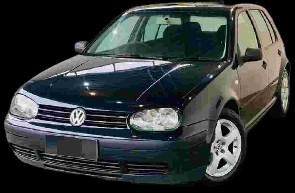 VW - VolksWagen Golf 2.0/2.0 T. Flex Mec.(Black & Silv) - 2004 - Gasolina