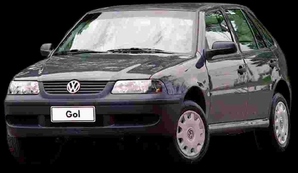 VW - VolksWagen Gol 1.0 Plus 8v 4p - 2001 - Álcool