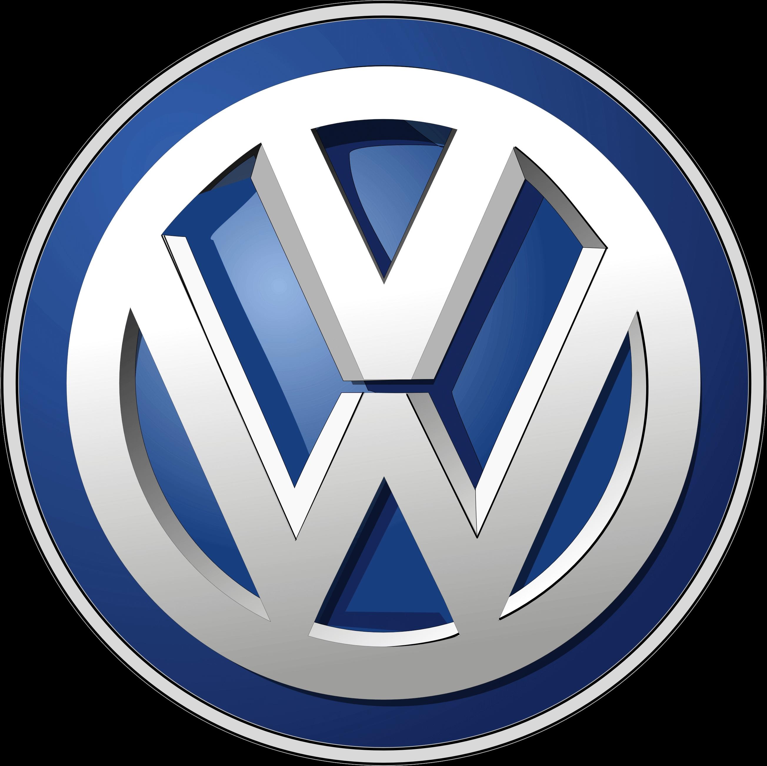 Logomarca da montadora vw-volkswagen